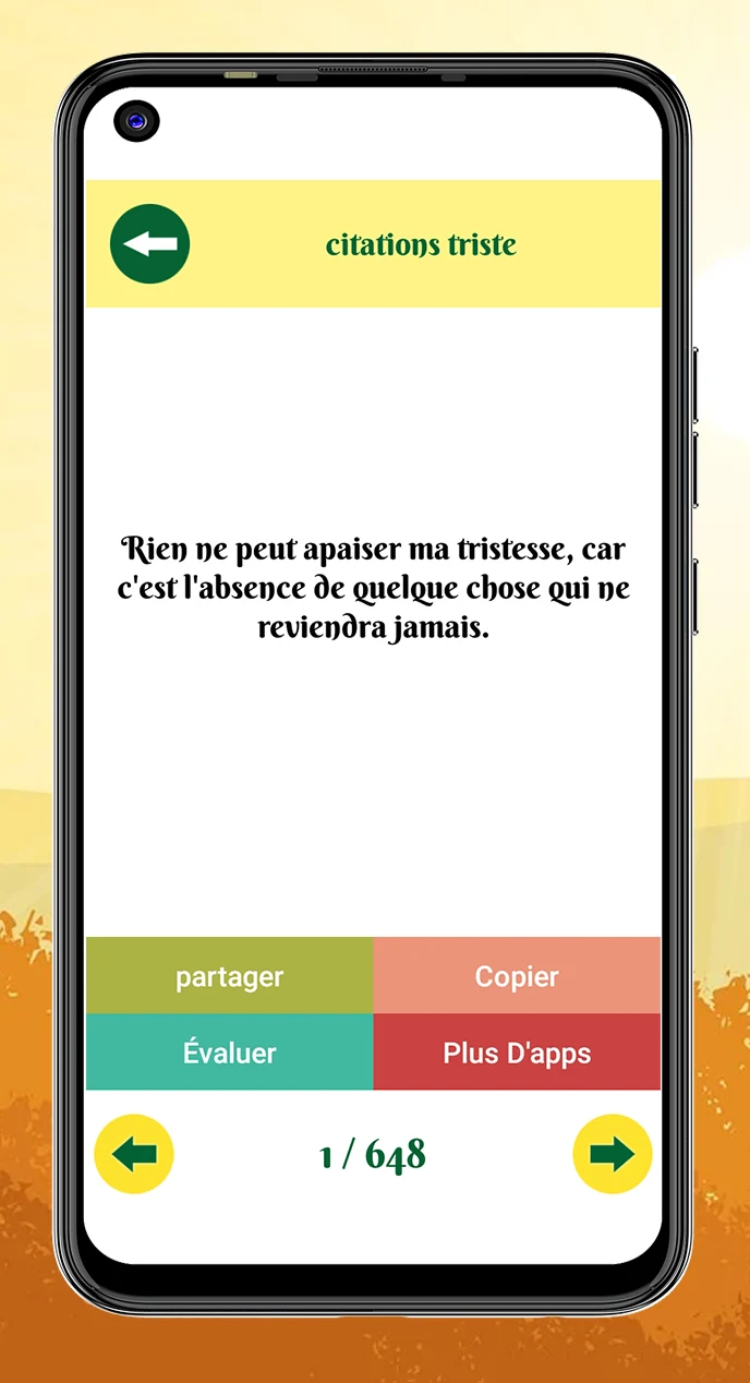 Citations Triste & Proverbes screenshot